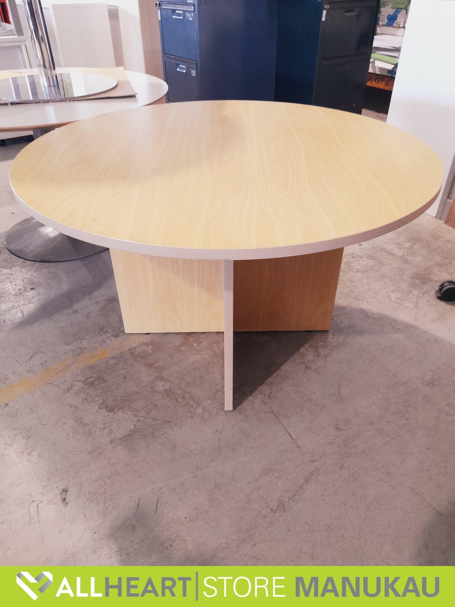 1200mm DIA - Round Table - Light Brown