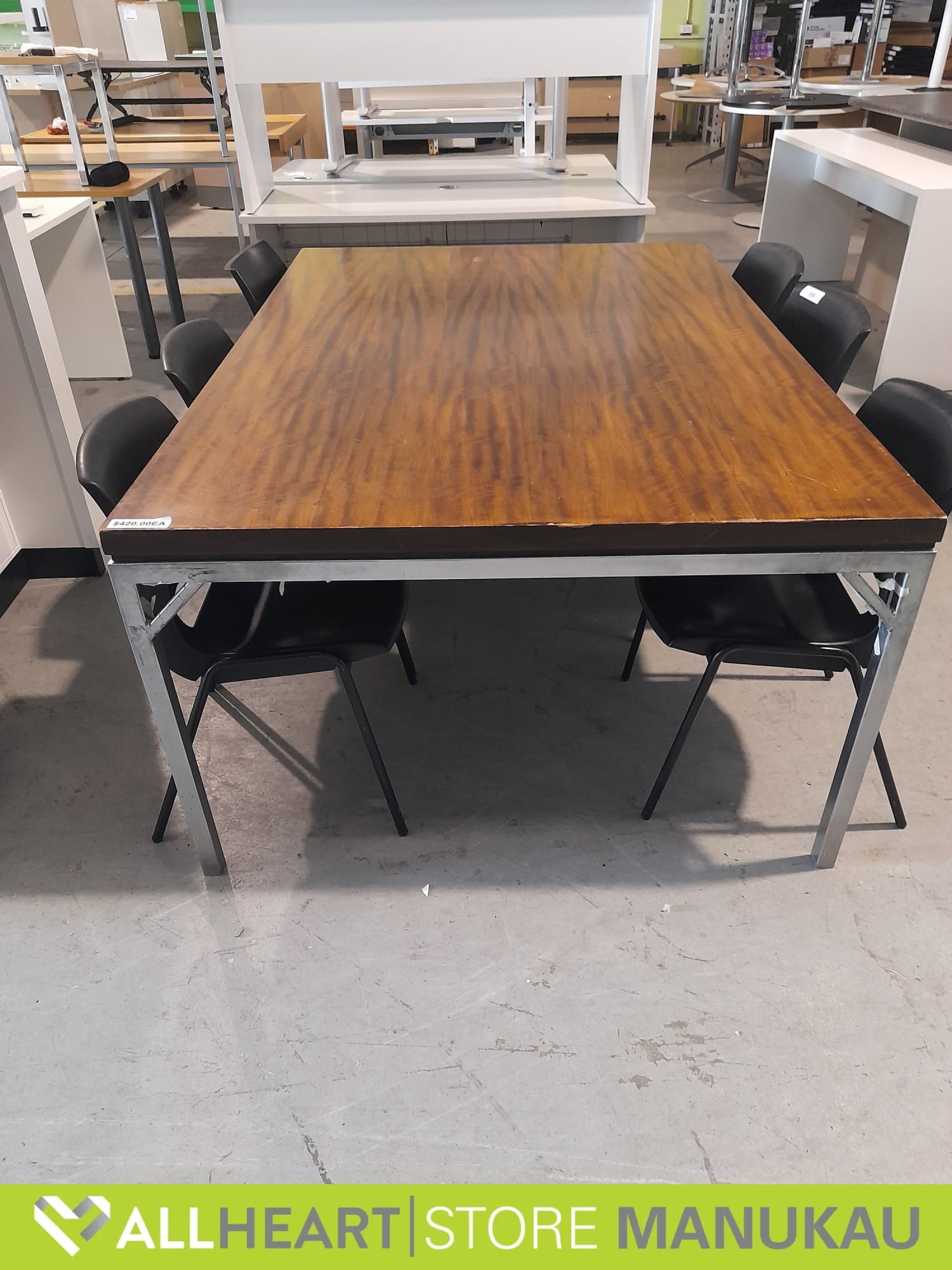 1885mm Basic Table - Large - Brown Top