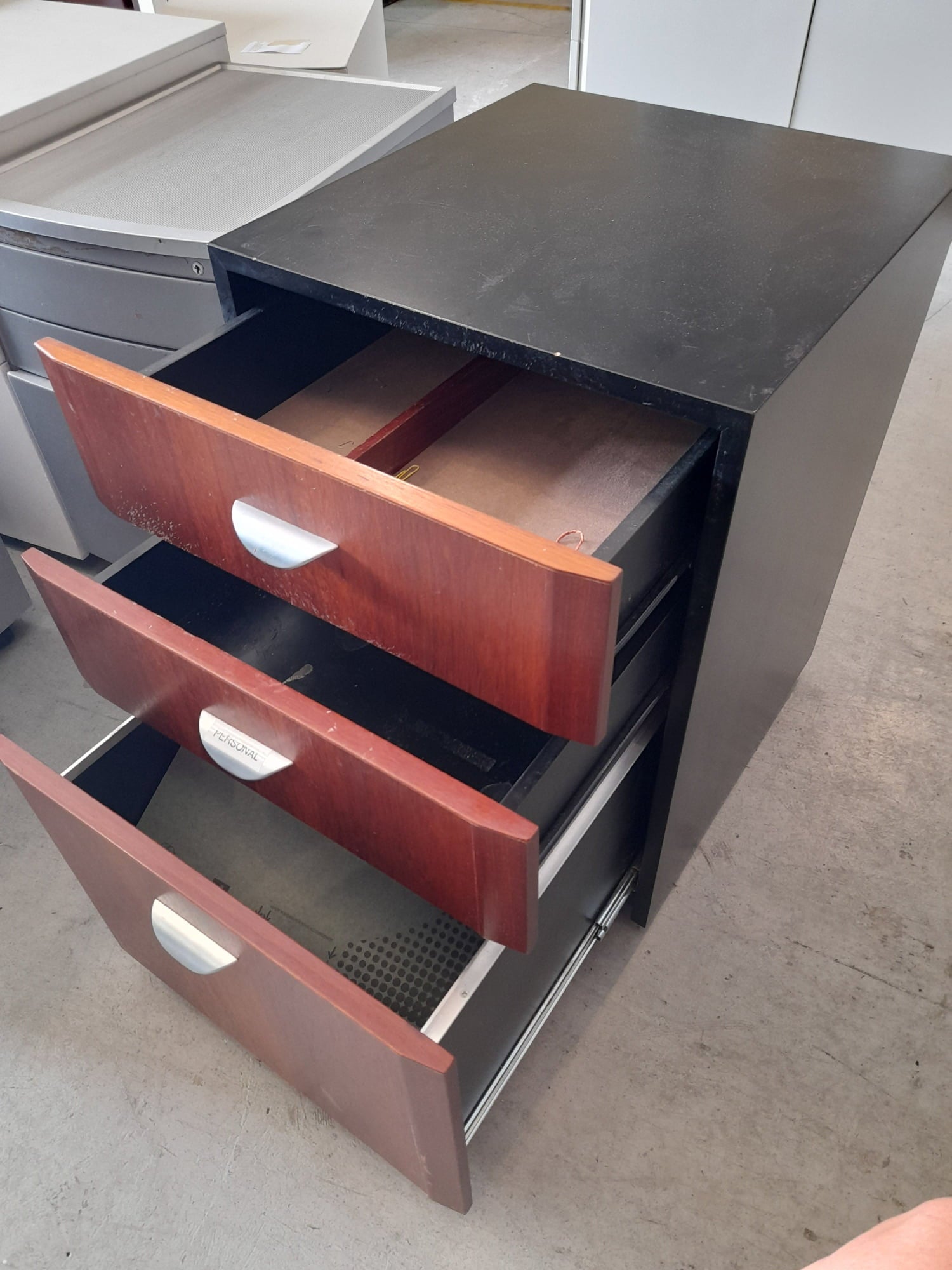 3 Drawer - Mobile - Black and Brown