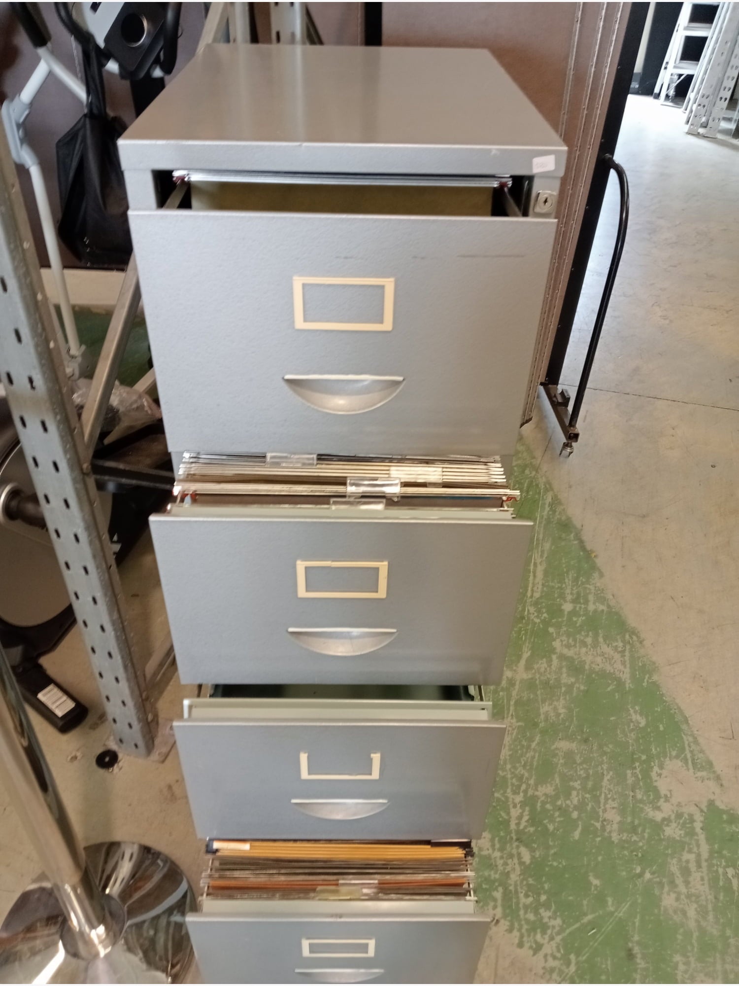 4 Drawer Filing Cabinet - Grey - Office furniture