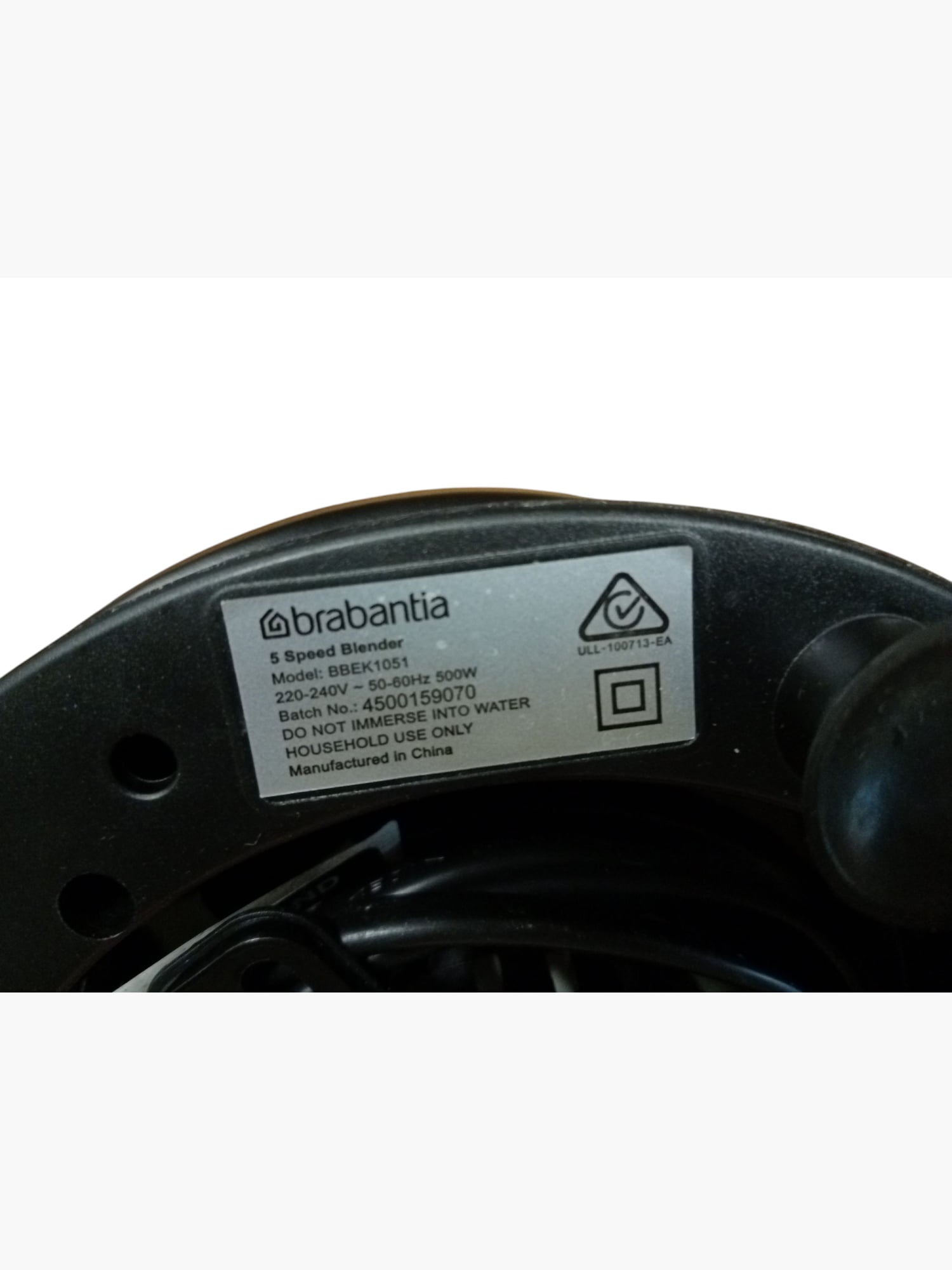 B/E Brabantia 5 Speed Blender BBEK1051 - Kitchen Appliance