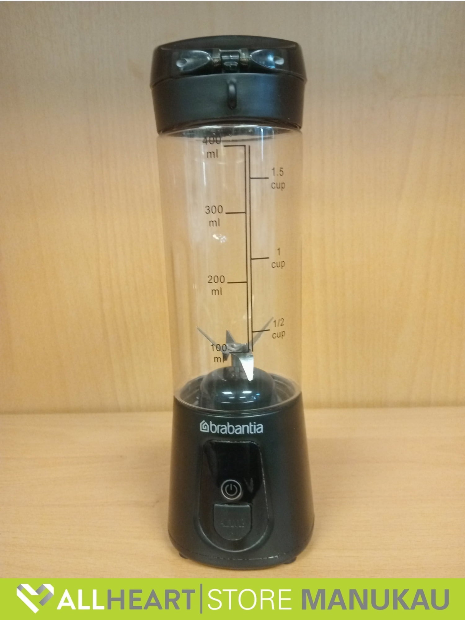 B/E Brabantia Portable Blender (Black) - Kitchen Appliance