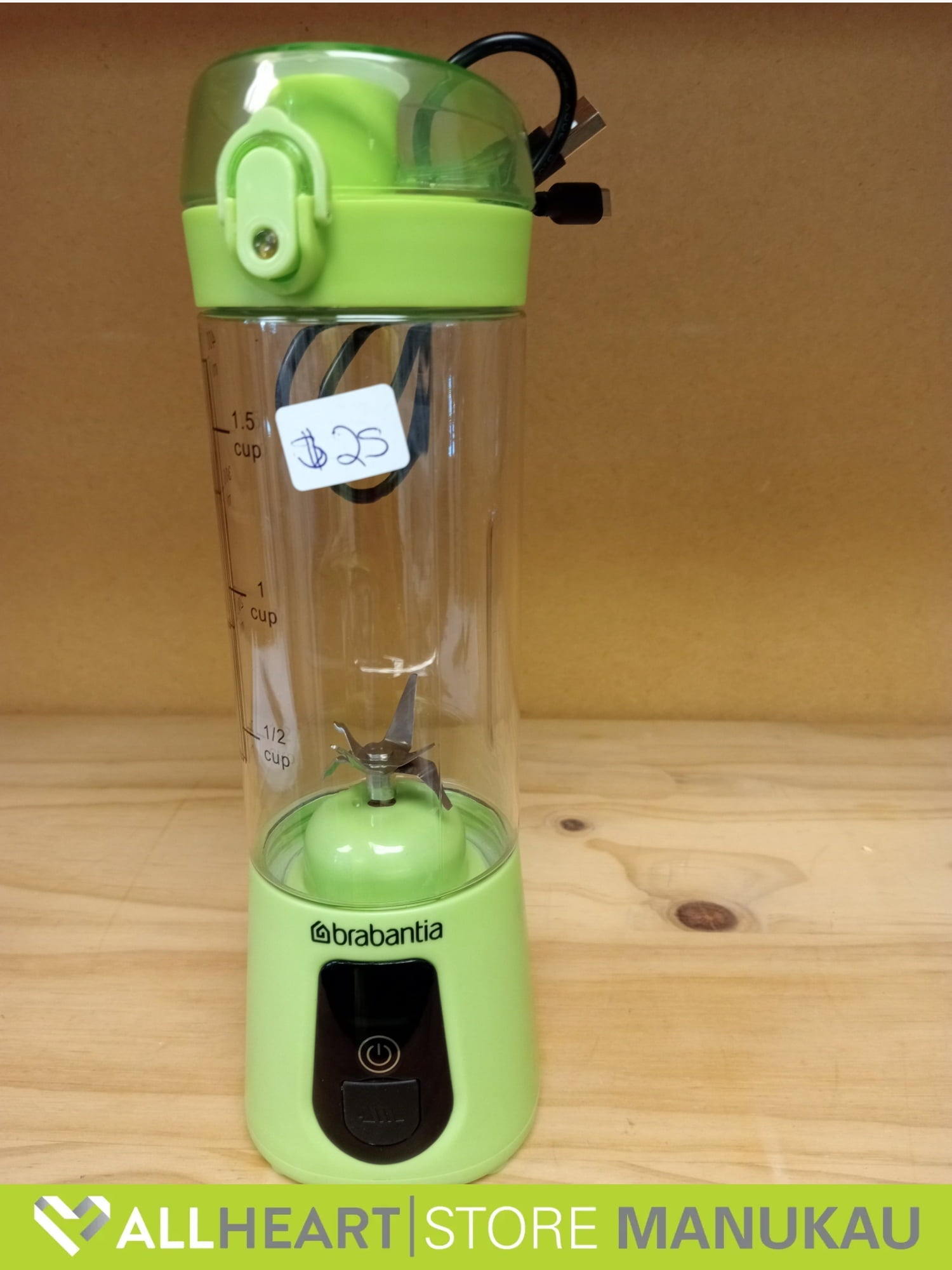 B/E Brabantia Portable Blender (Green) - Kitchen Appliance