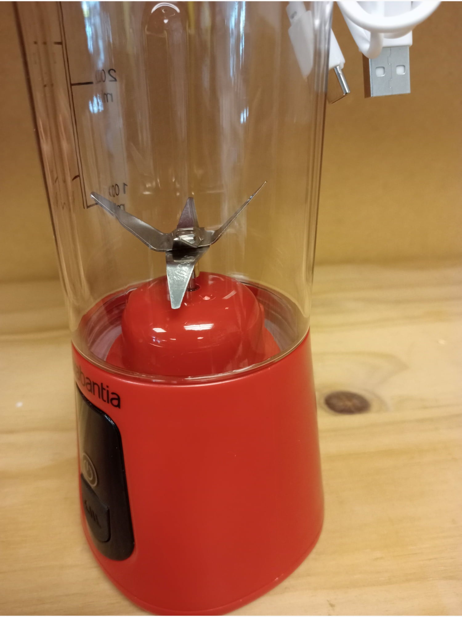 B/E Brabantia Portable Blender (Red) - Kitchen Appliance