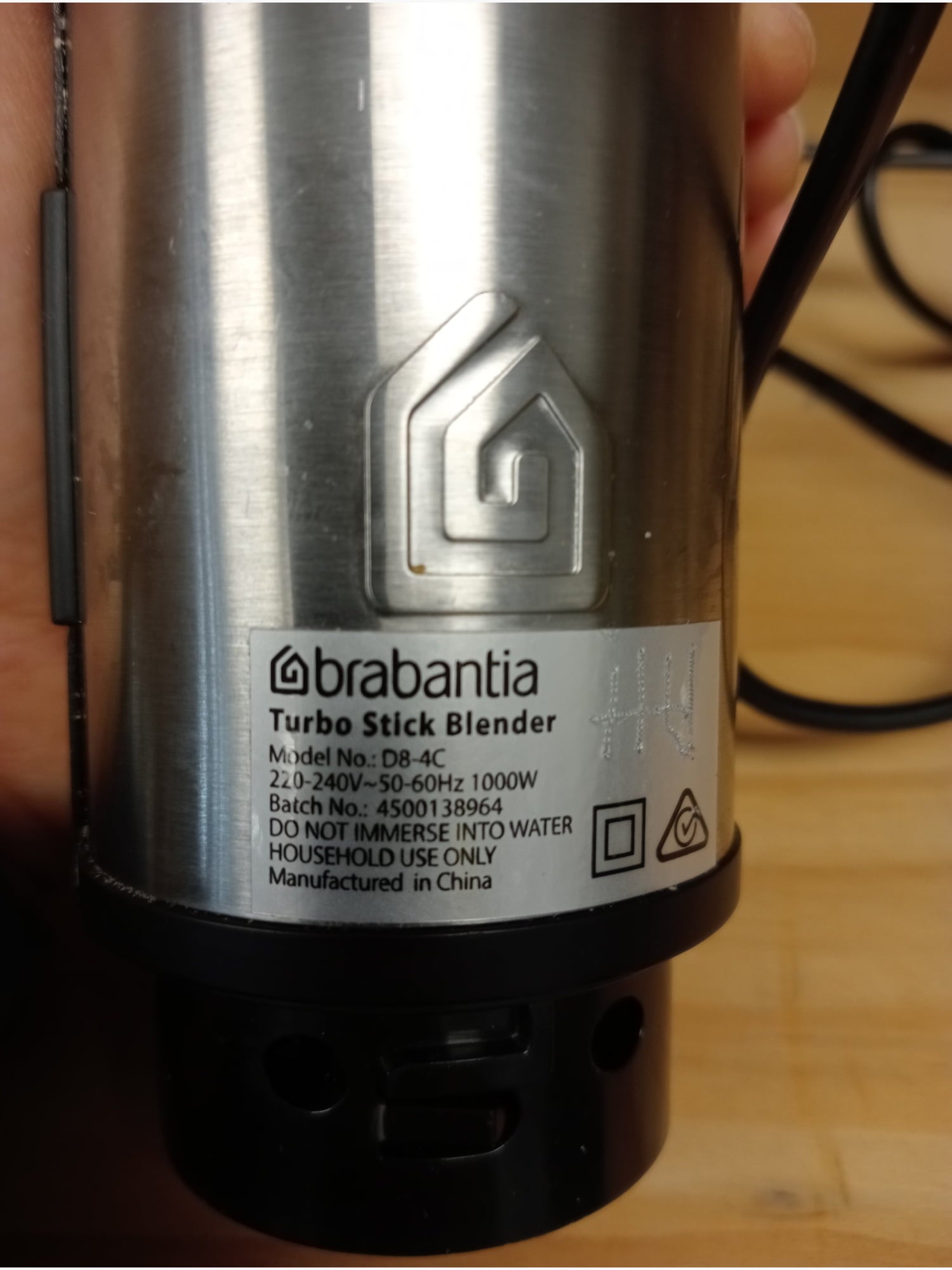 B/E Brabantia Stick Blender Set - Kitchen Appliance