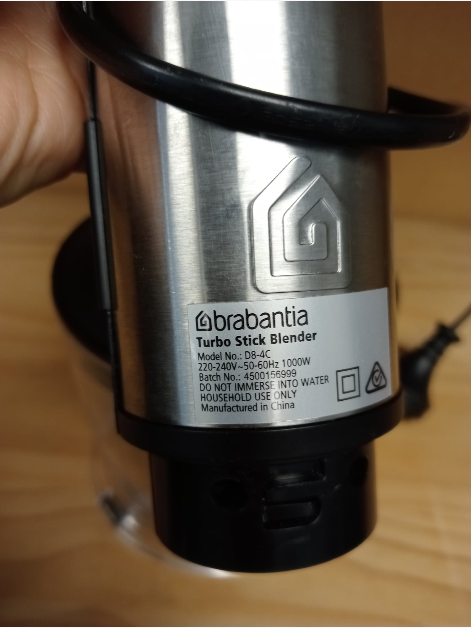 B/E Brabantia Stick Blender Set - Kitchen Appliance