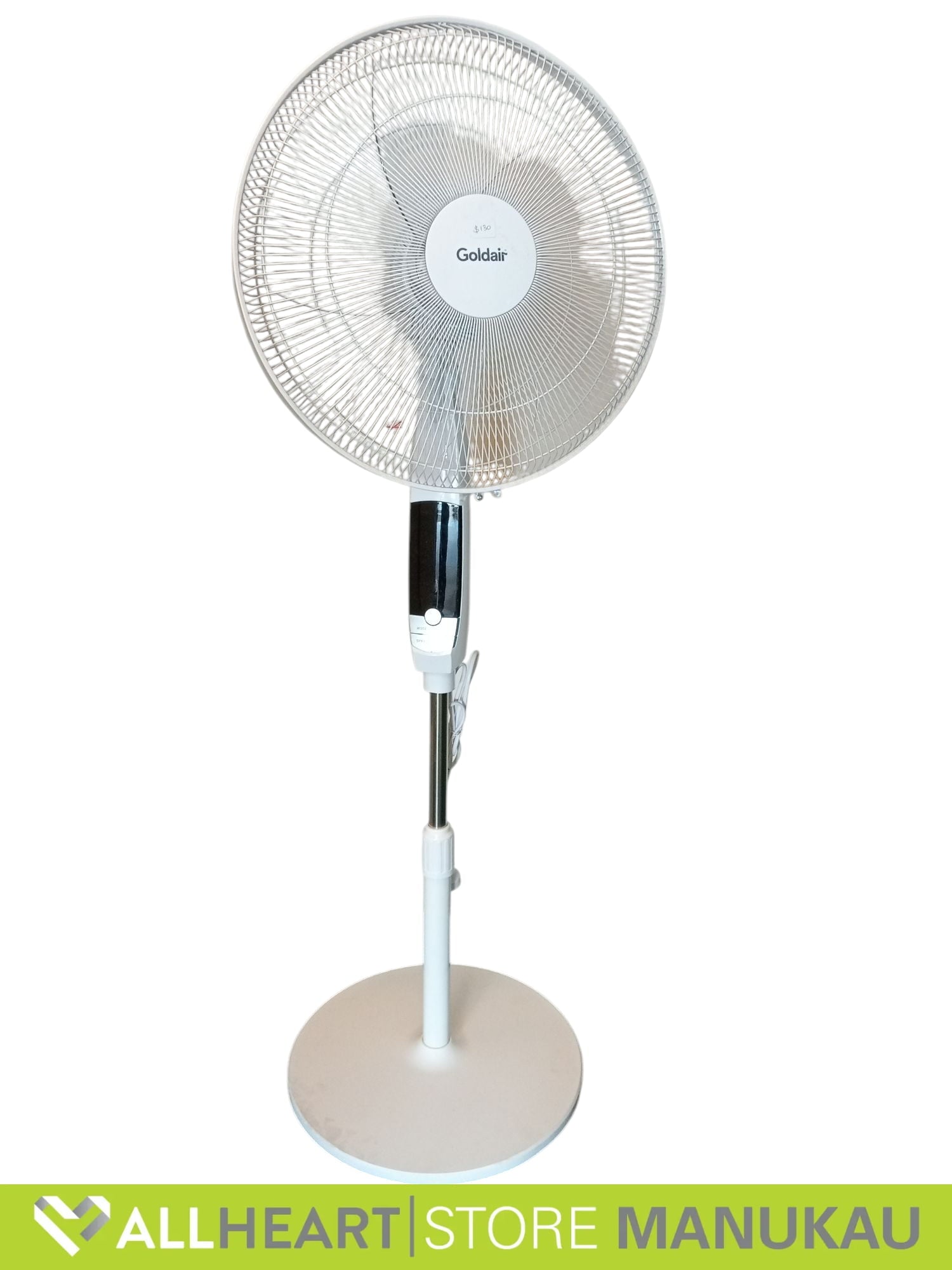 B/E Goldair 40cm Platinum Wifi Pedestal Fan - Electrical Goods