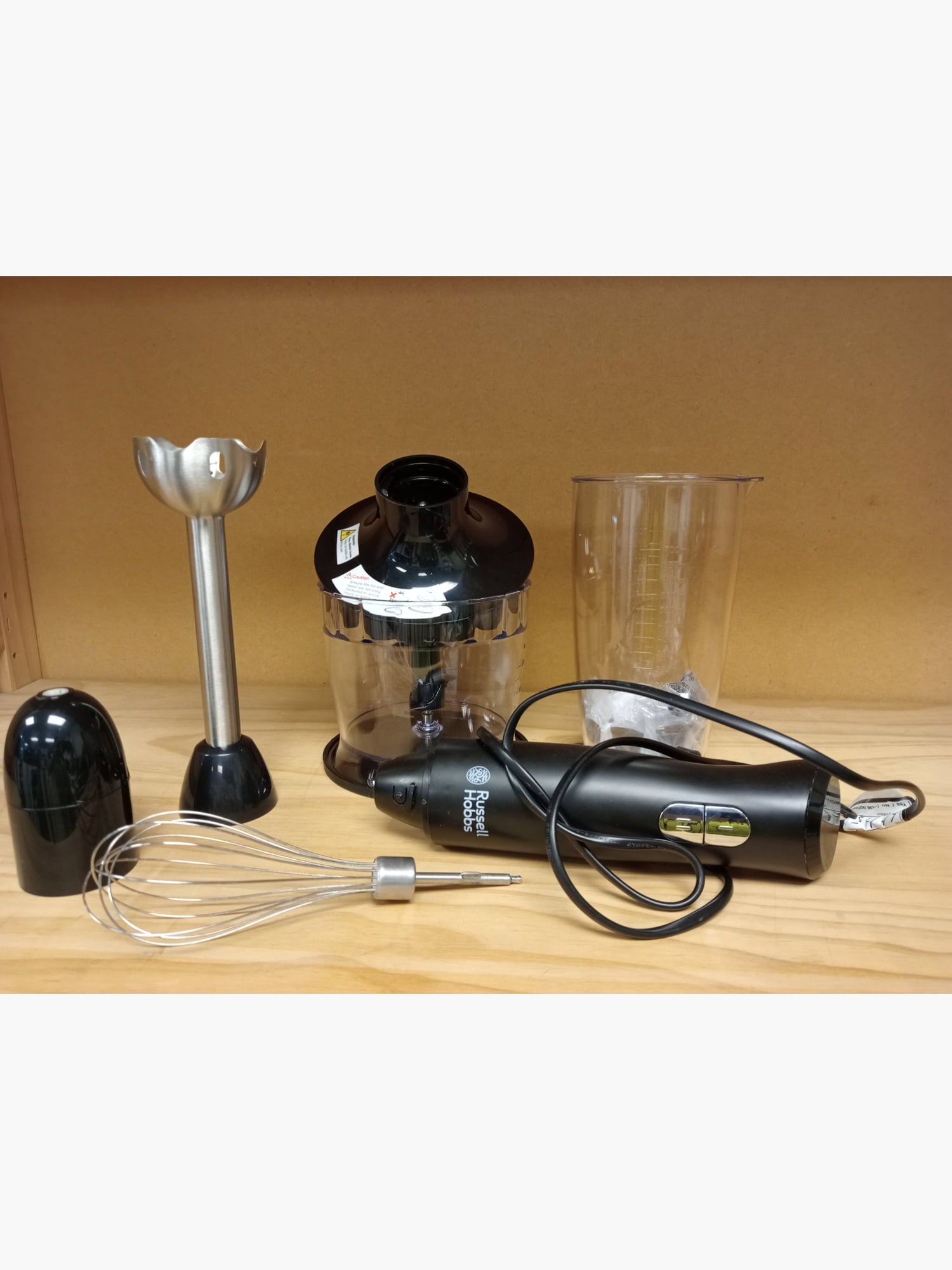 B/E Russell Hobbs Desire Matte Black 3-in-1 Hand Blender - Kitchen Appliance