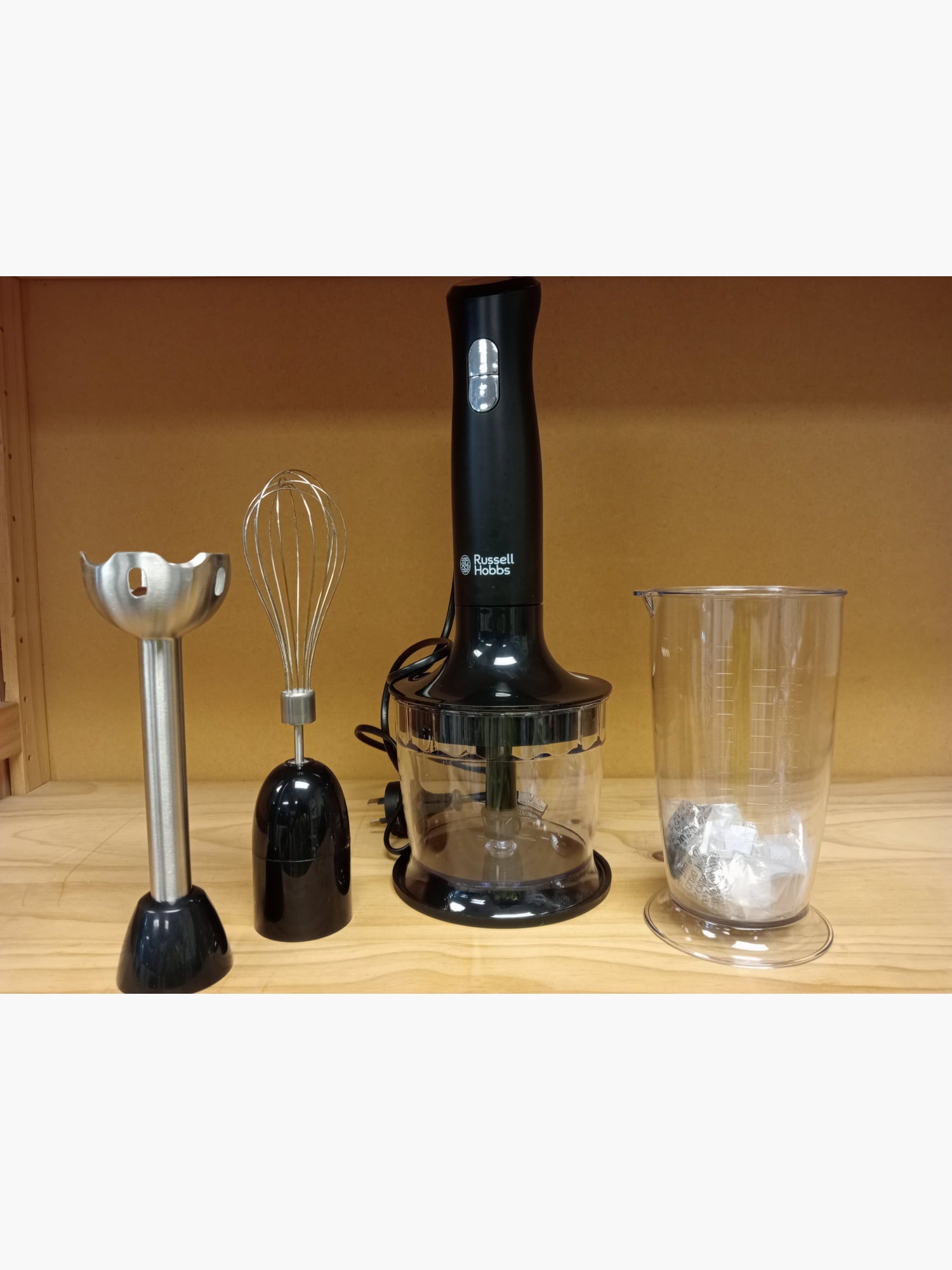 B/E Russell Hobbs Desire Matte Black 3-in-1 Hand Blender - Kitchen Appliance