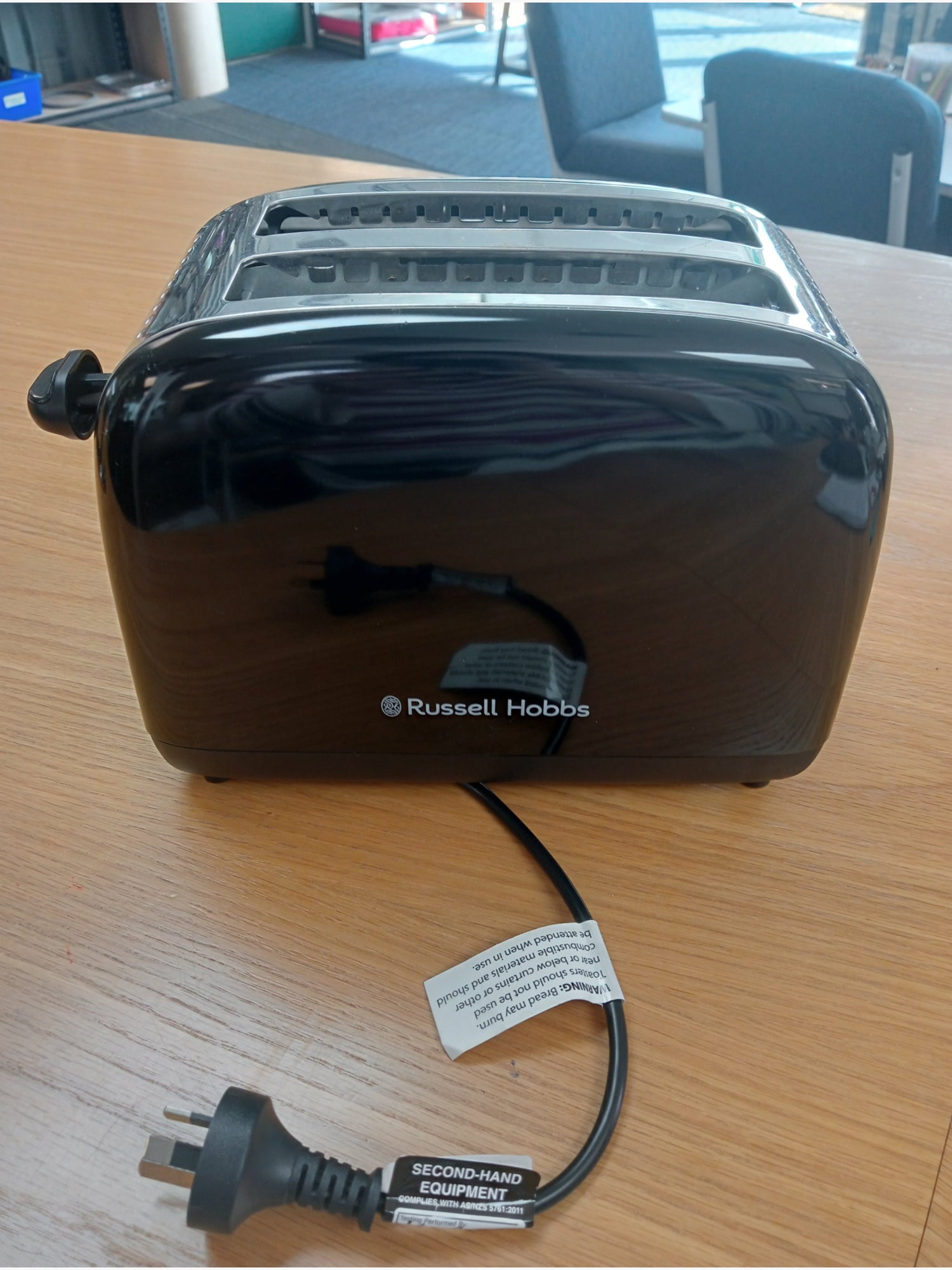 B/E Russell Hobbs toaster 2 slice RHT2655BLK - Kitchen Appliance