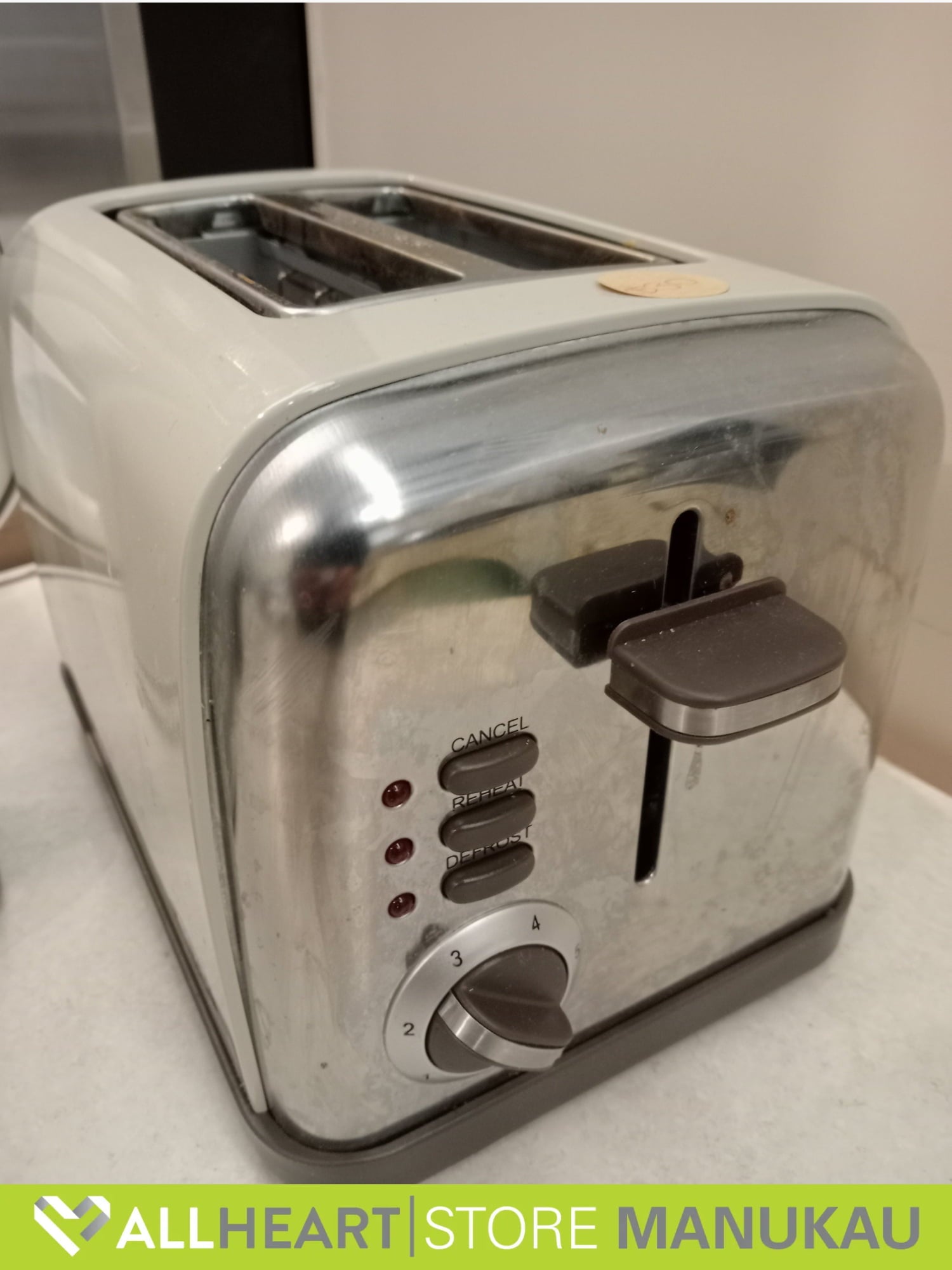 B/E Zip 2 Slice Toaster - Yellow