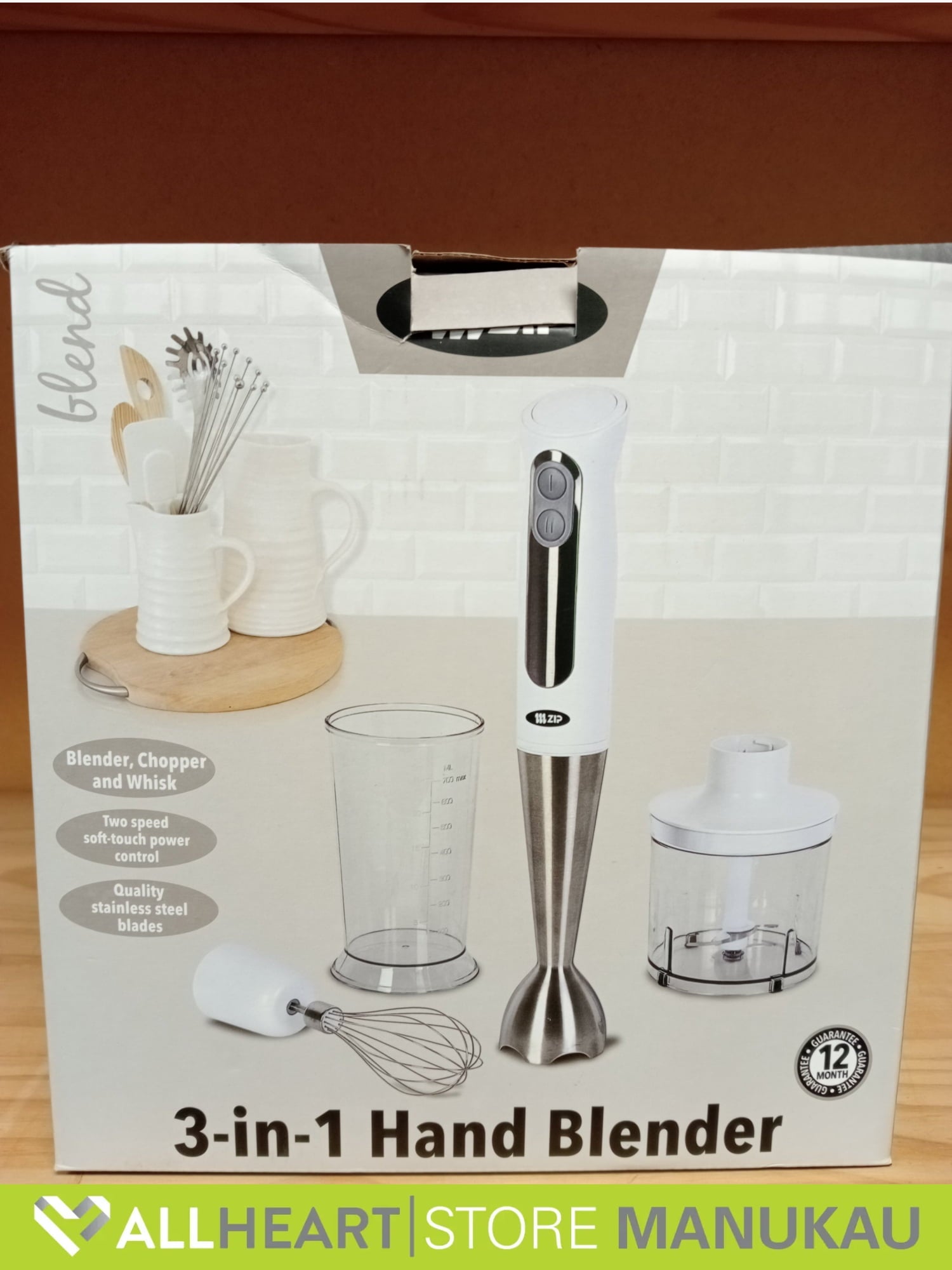 B/E Zip 3-in-1 Hand Blender - Kitchen Appliance