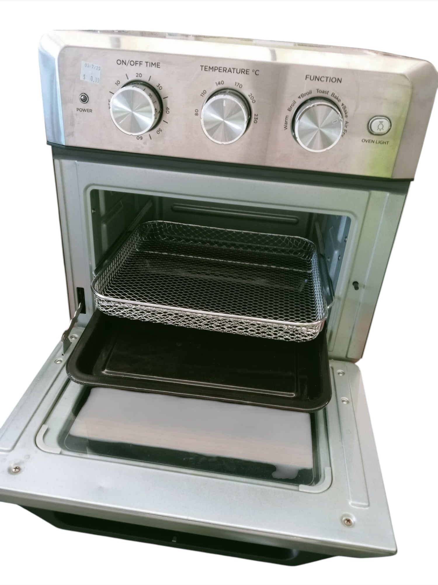 BE Brabantia 18L Air Fryer Oven Stainless Steel - Kitchen Appliance