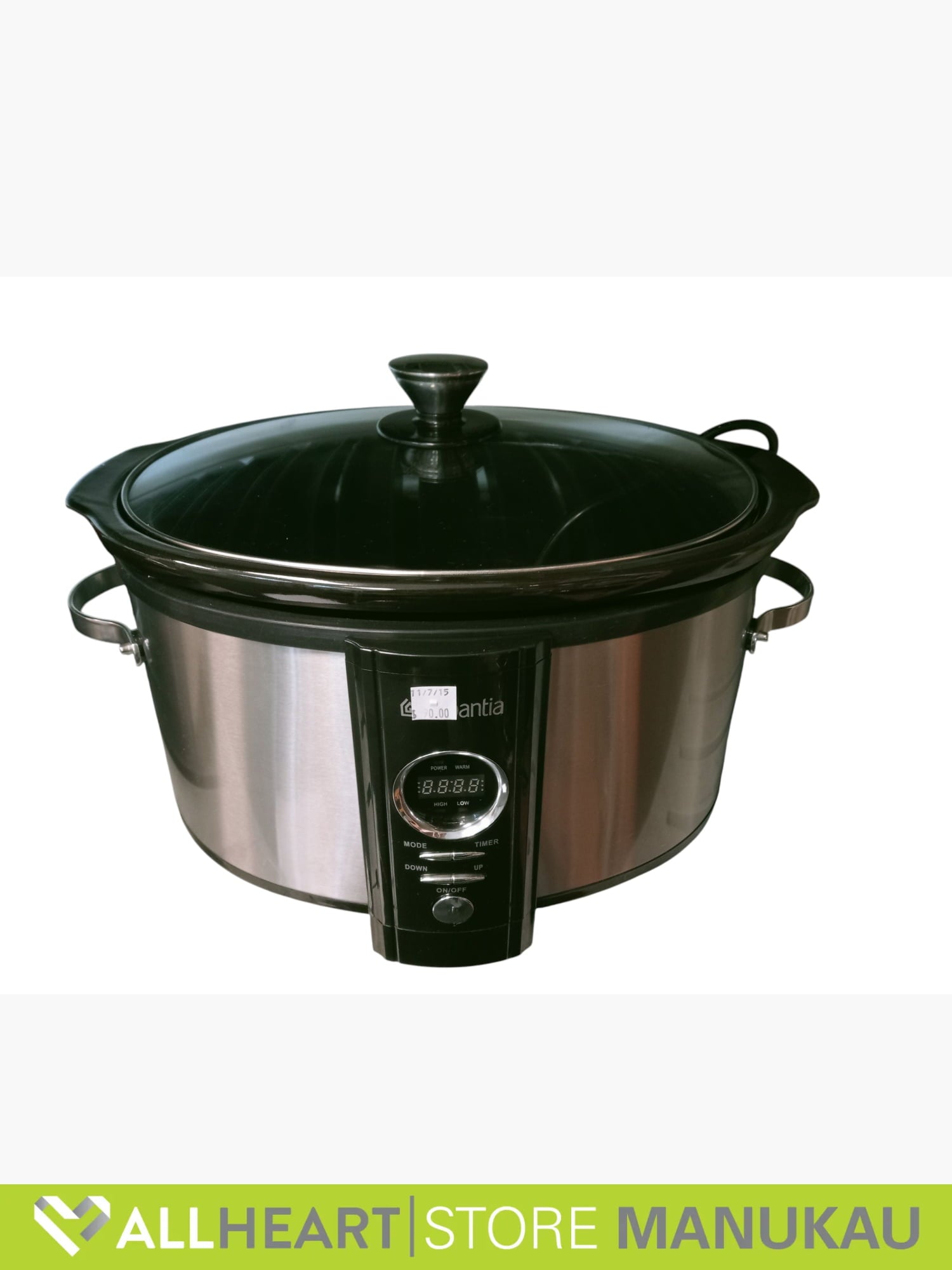 BE Brabantia Digital Stainless Steel Slow Cooker - Kitchen Appliance