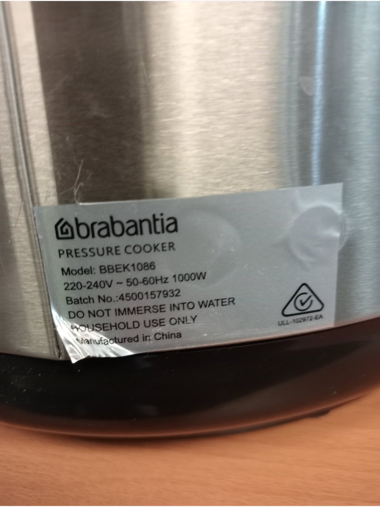 BE Brabantia Multifunctional Pressure Cooker - Kitchen Appliance