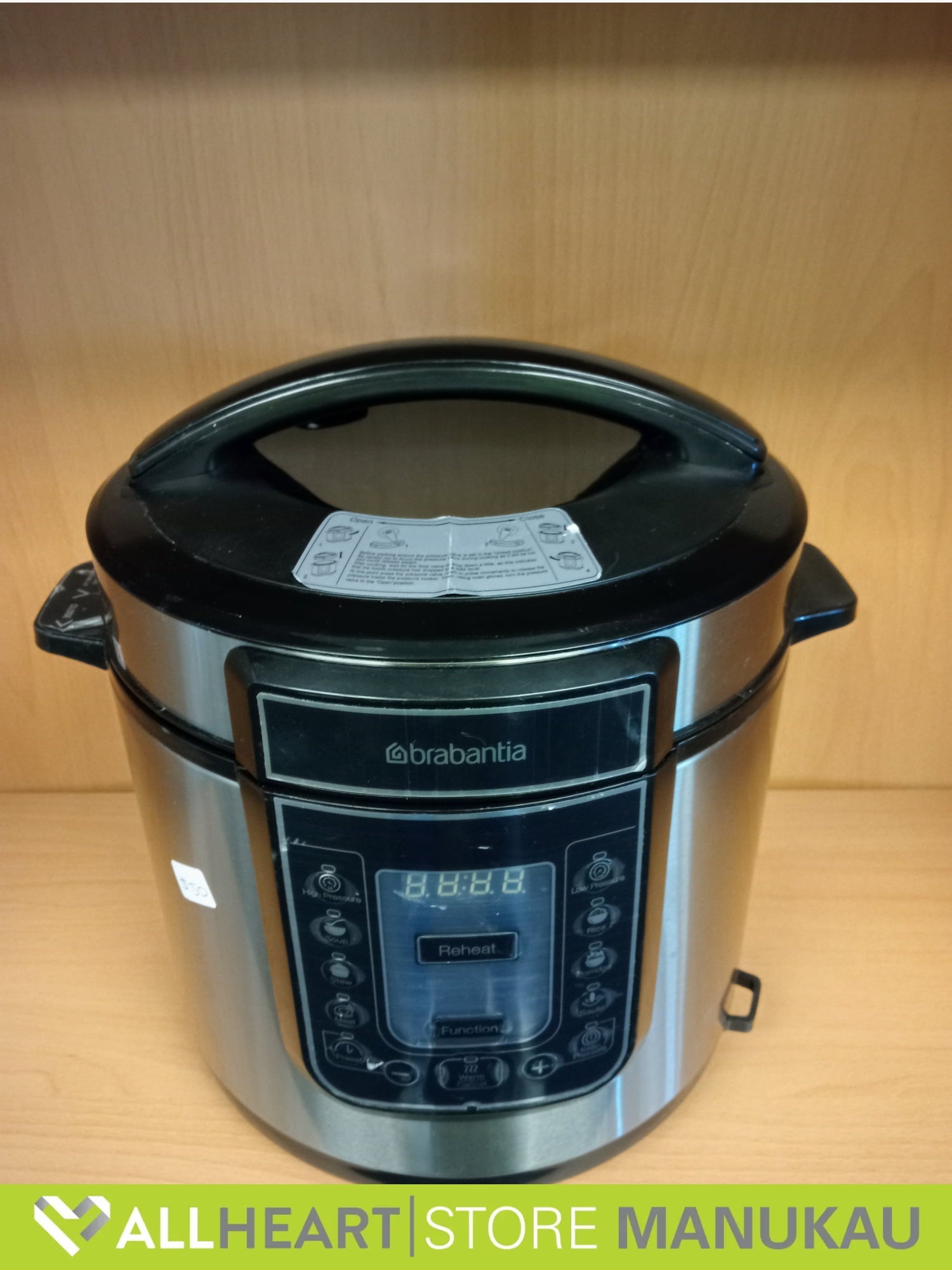 BE Brabantia Multifunctional Pressure Cooker - Kitchen Appliance