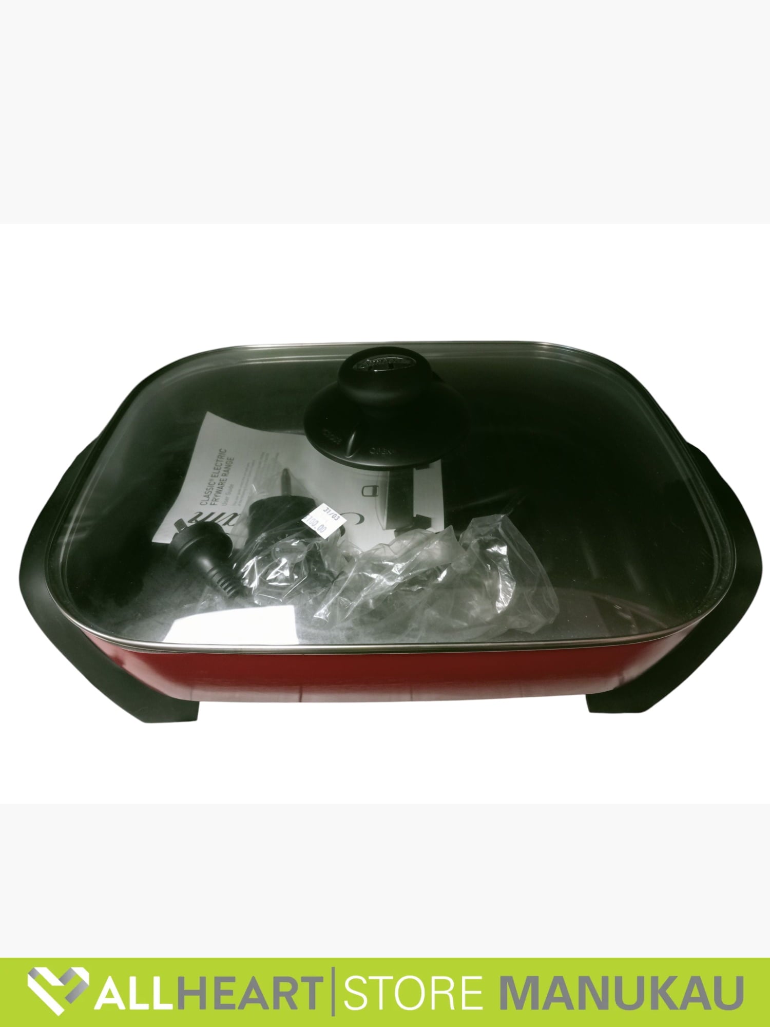 BE Sunbeam FP5920R Minerale Classic Banquet Electric Frypan Red - Kitchen Appliance