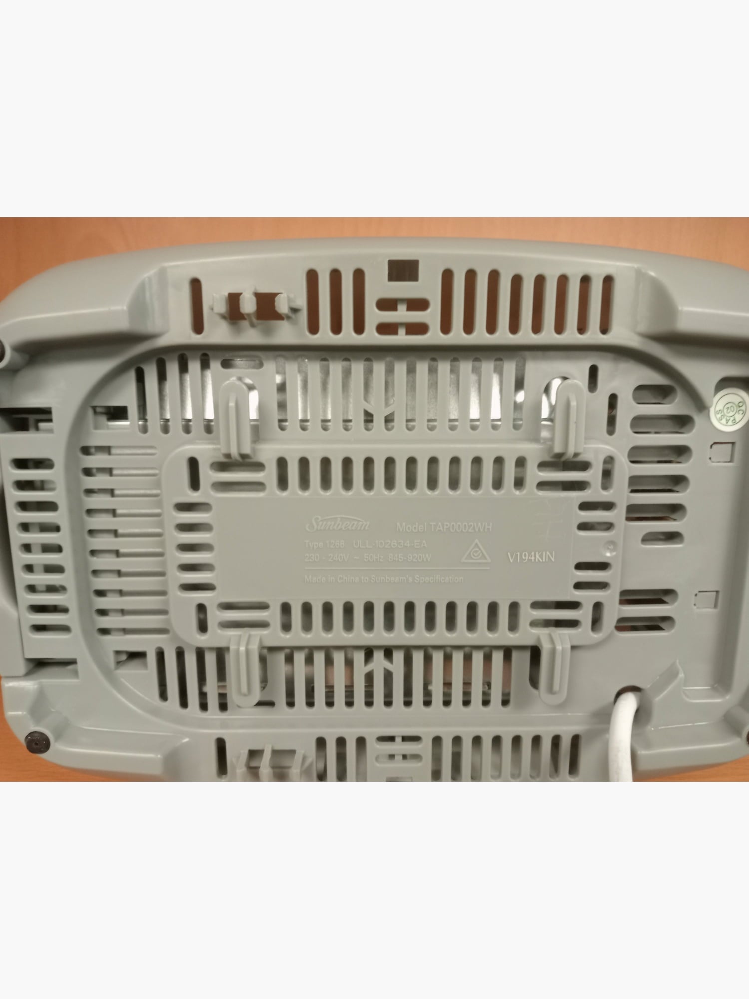BE Sunbeam Toaster TAP0002WH - Kitchen Appliance