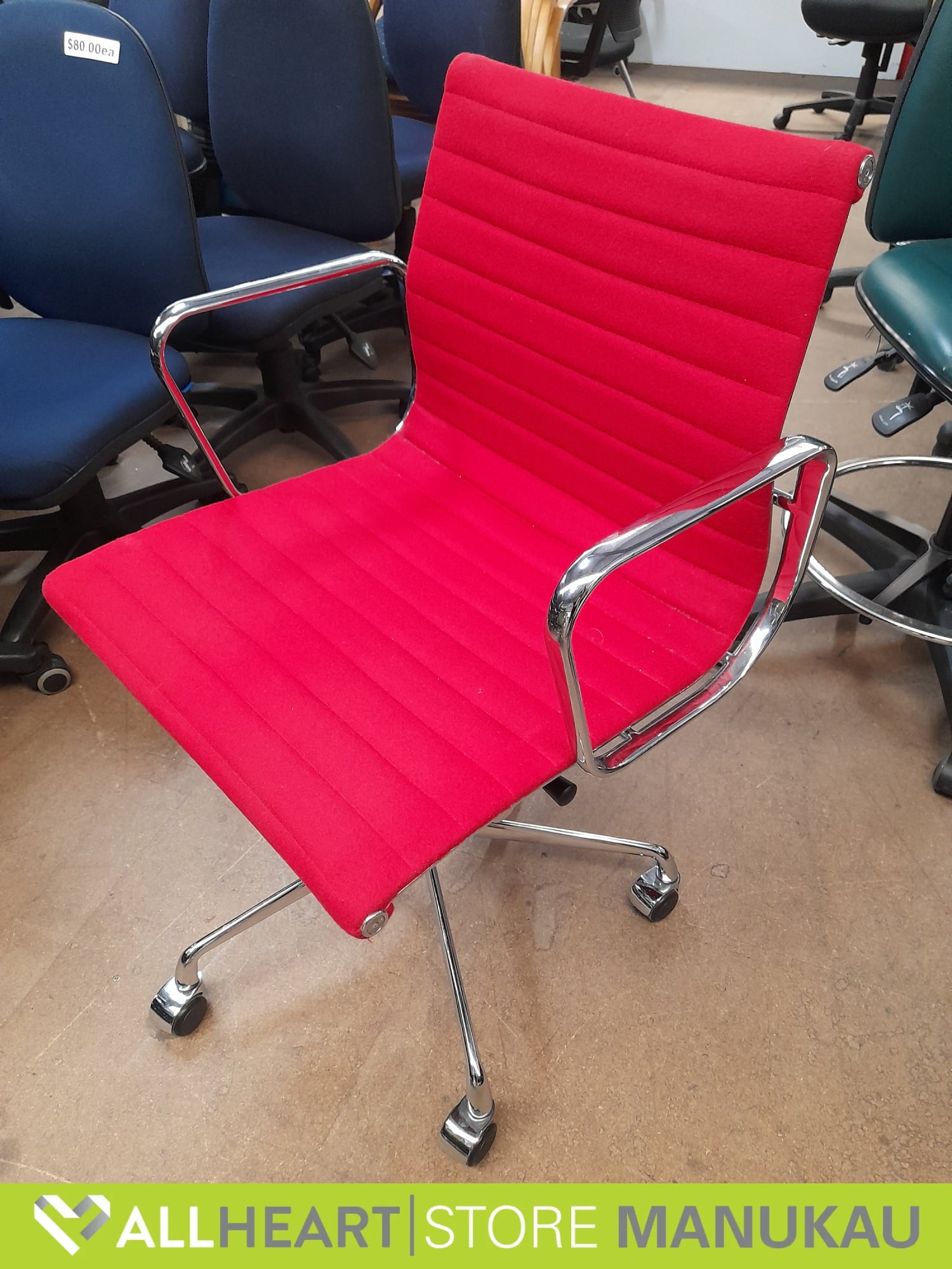 Aluminum Chair - Fabric Edition - Red