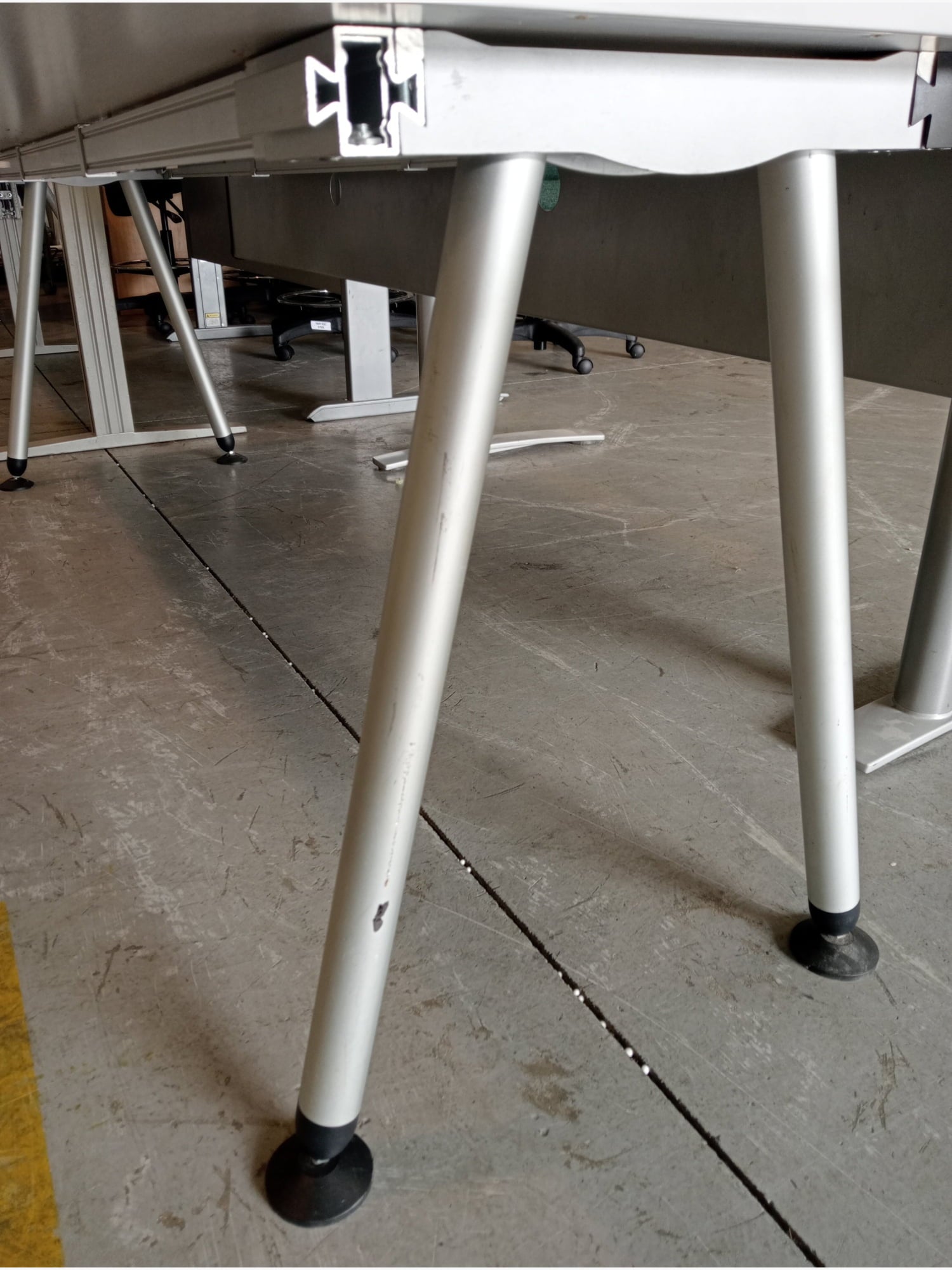 Grey Desk - 2000mm - Office furniture