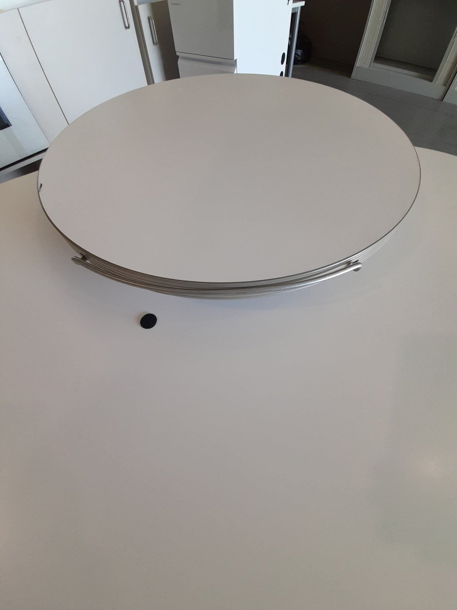 L Shape Desk - Manual Height Adjust - White