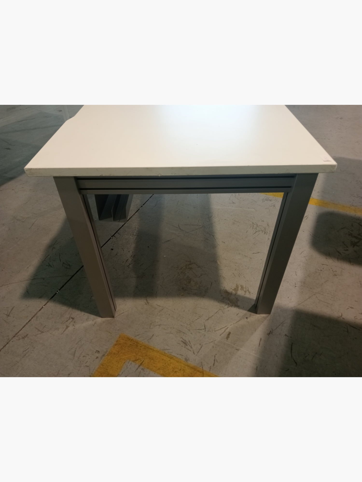 Medium White Office Table - Office furniture