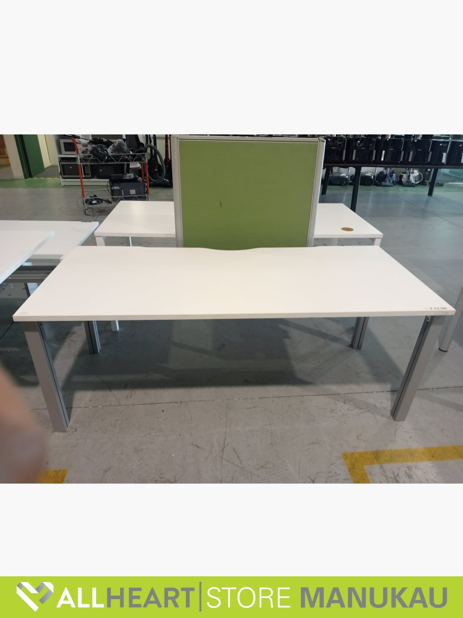 Medium White Office Table - Office furniture