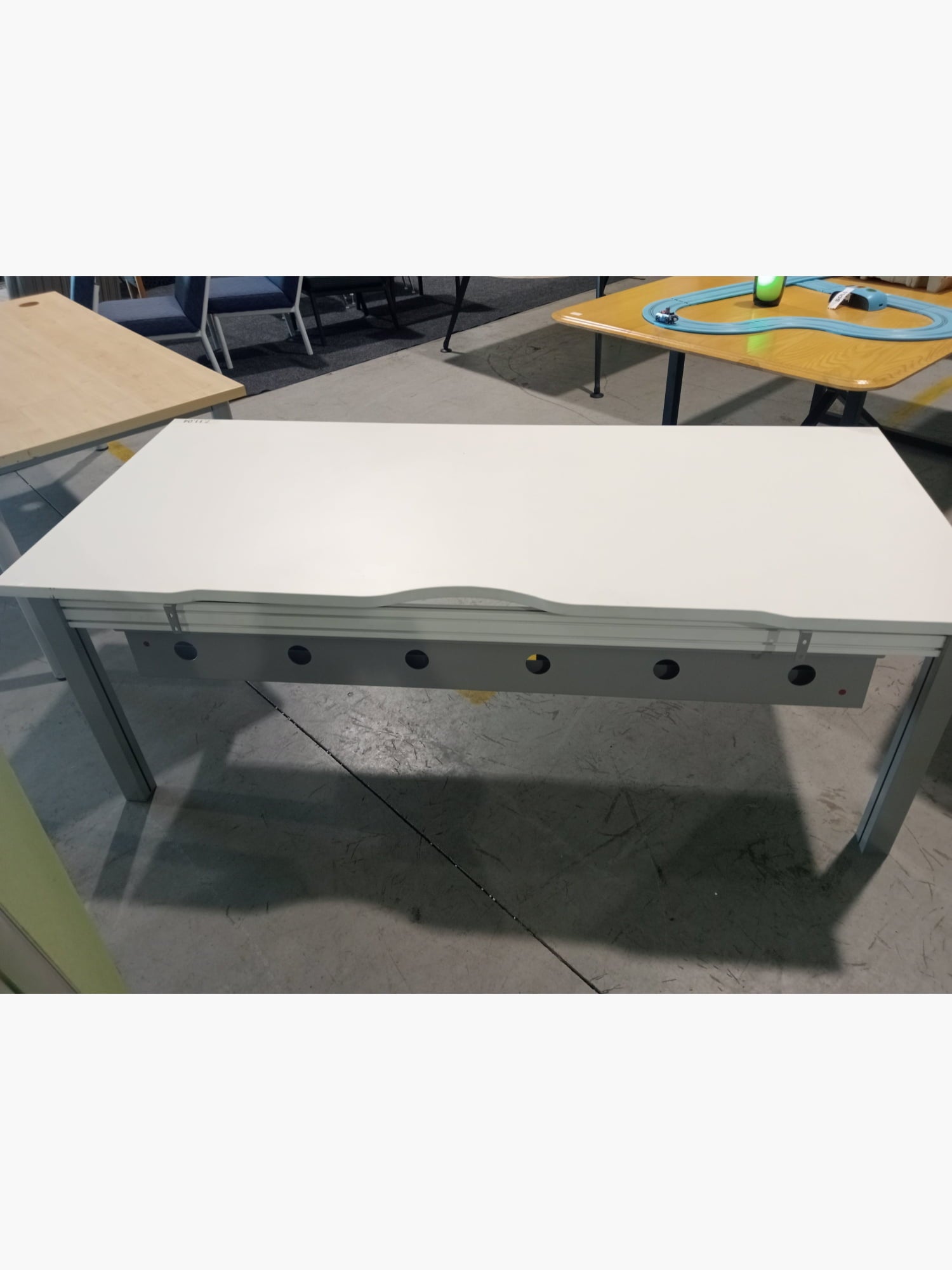 Medium White Office Table - Office furniture
