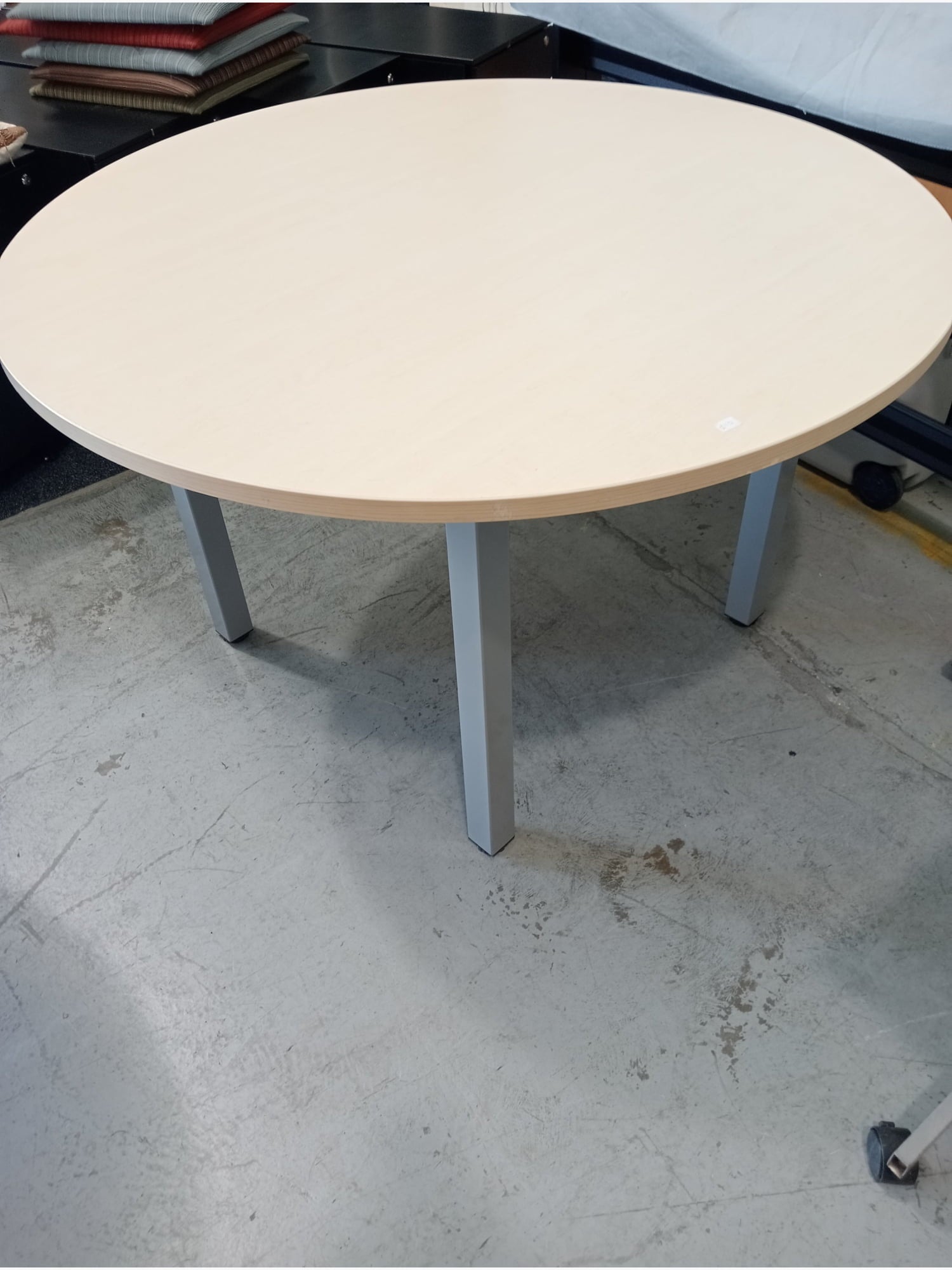 Round Meeting Table - Light Tan - 1200mm Diametre - Office furniture