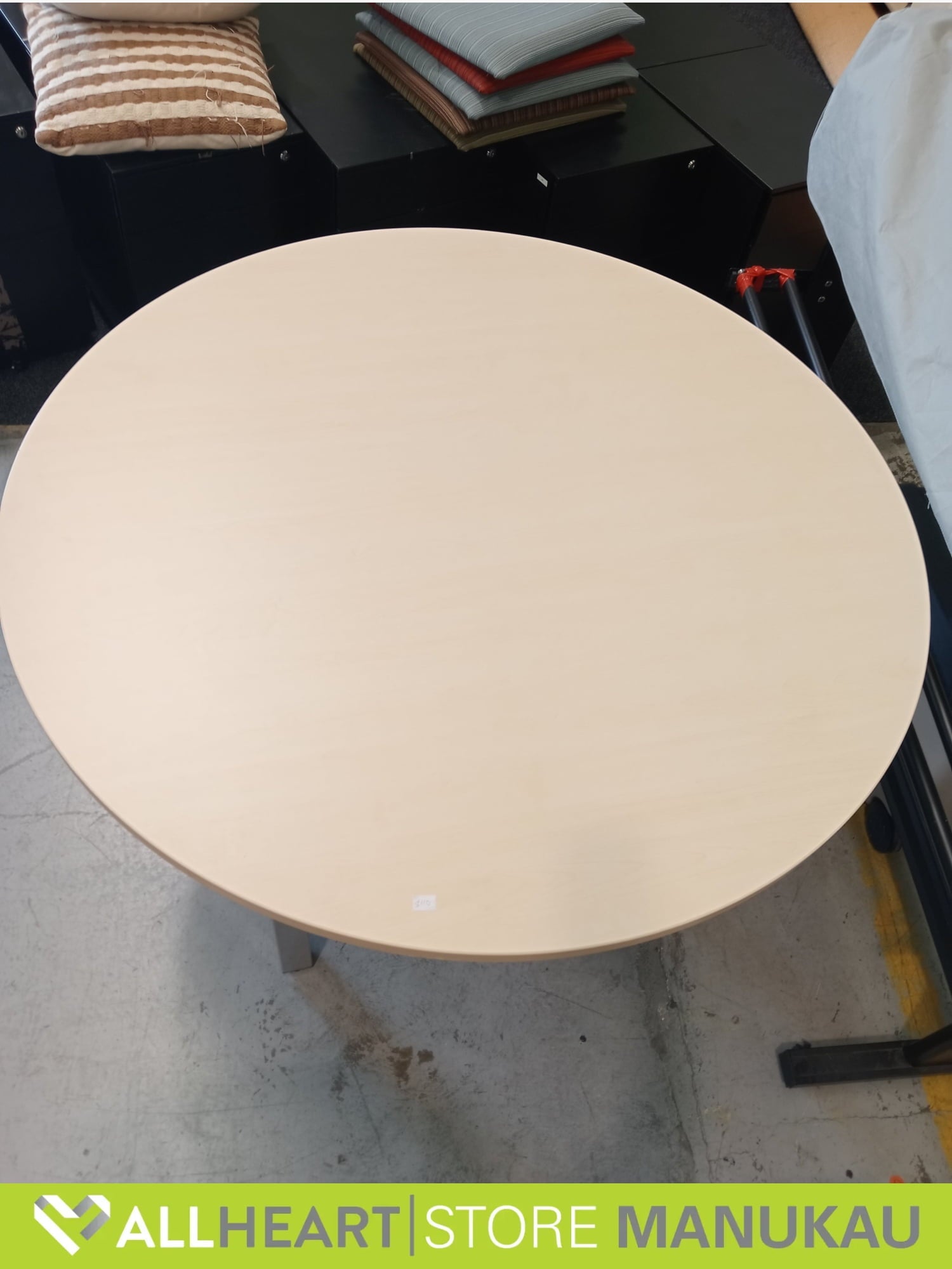 Round Meeting Table - Light Tan - 1200mm Diametre - Office furniture