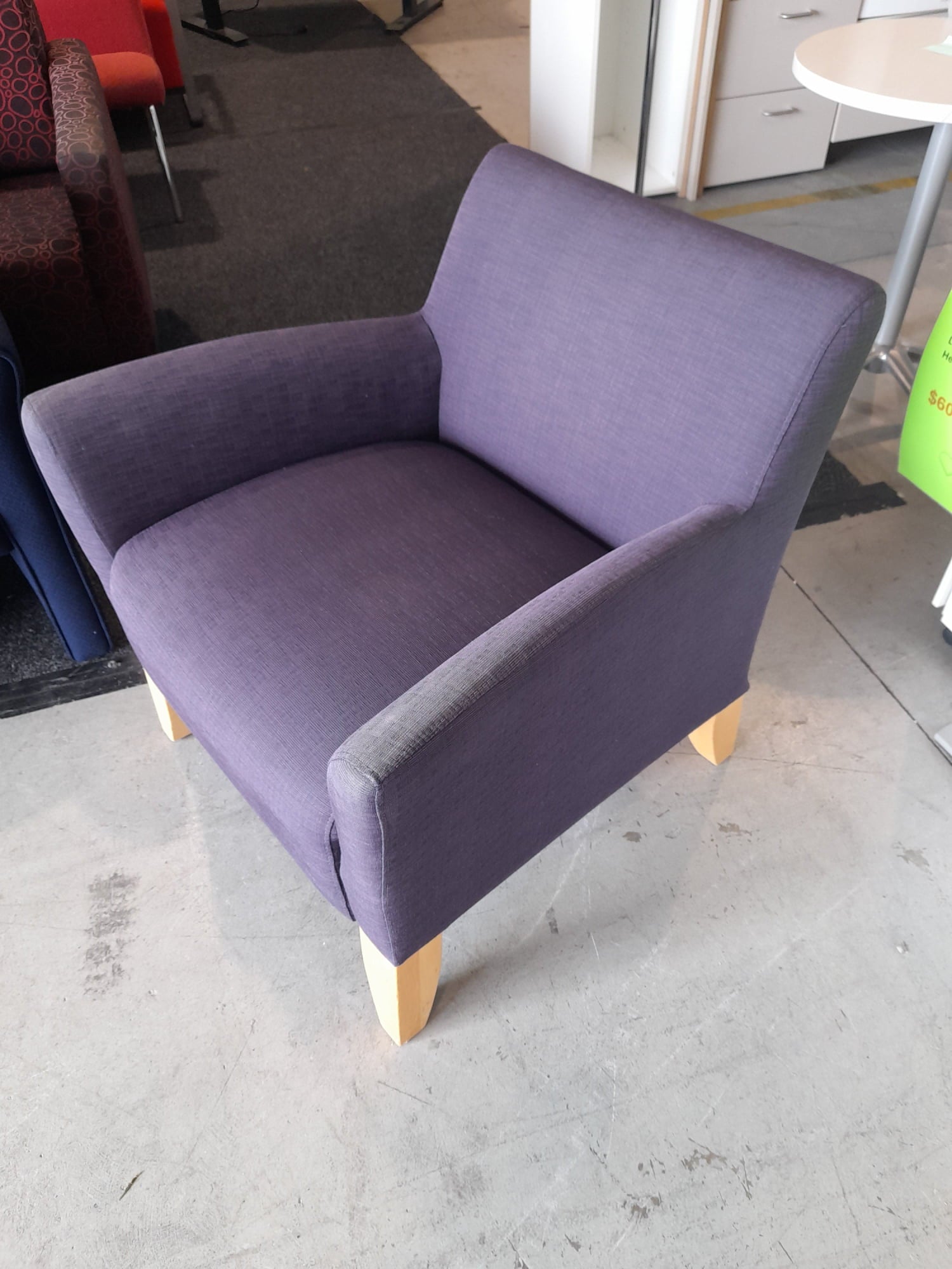 Single Sofa Chair - Purple