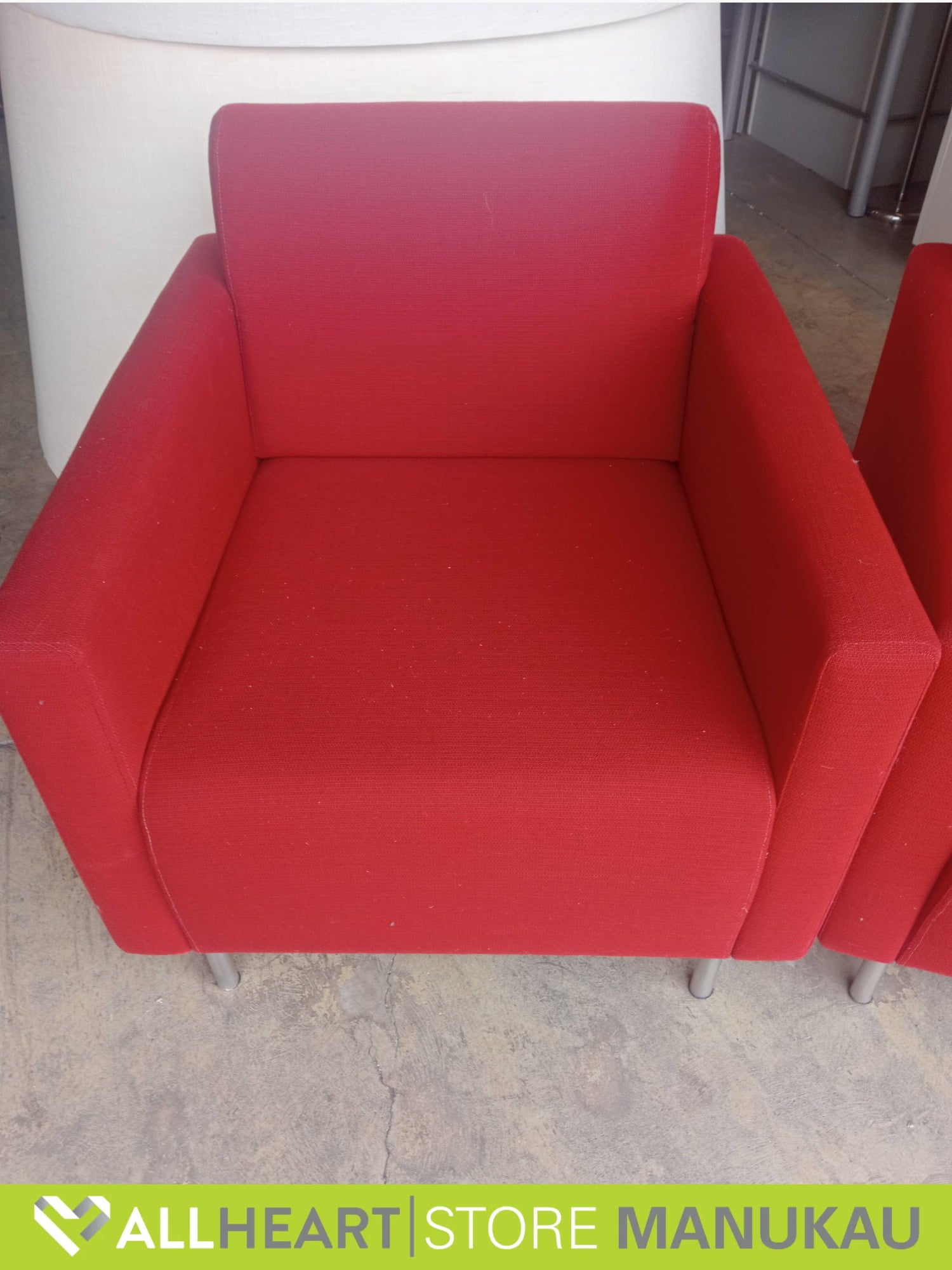 Single Sofa - Red - Furniture