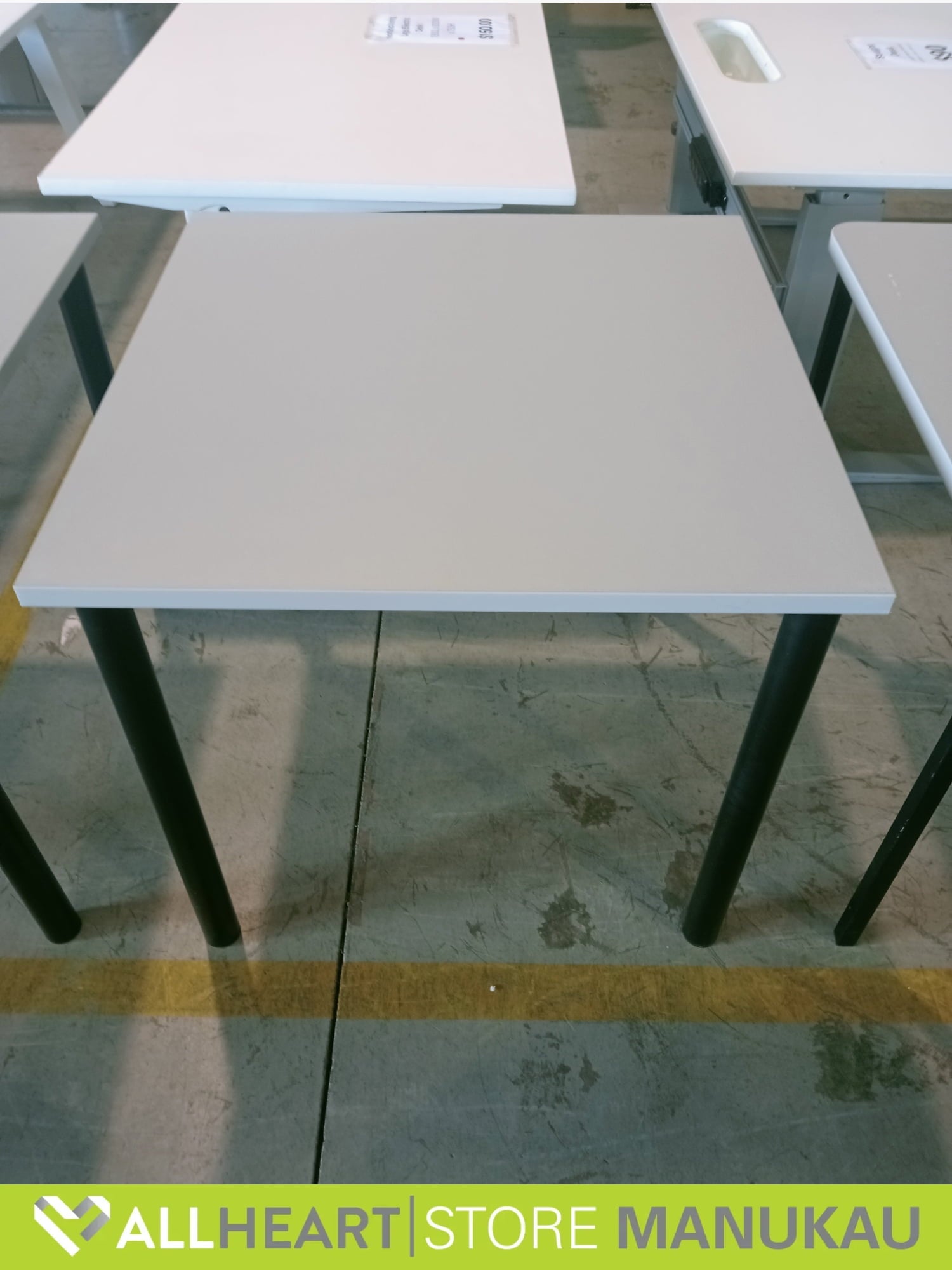 Square Lunchroom Table - Grey - Furniture
