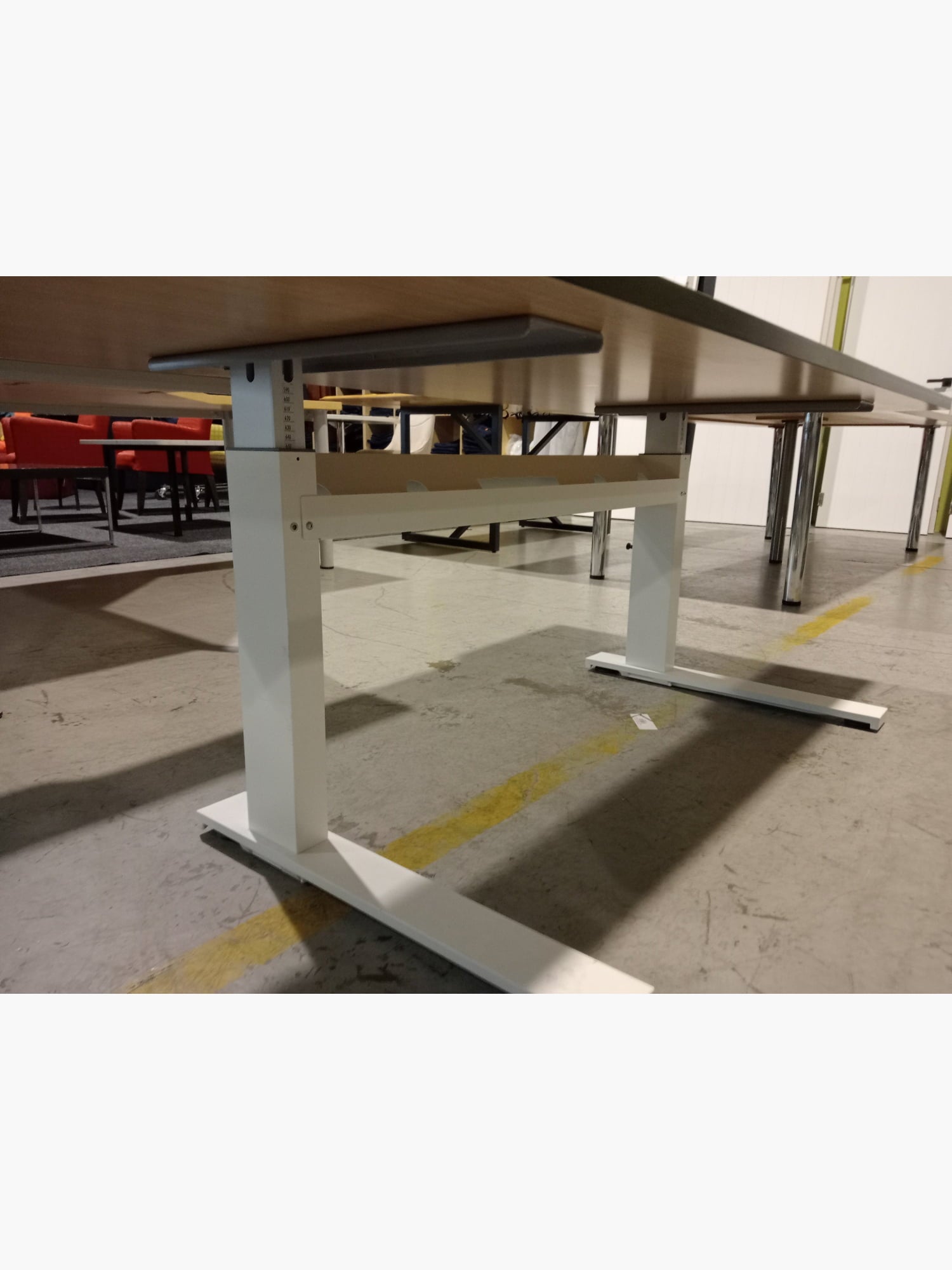 Student Manual Adjust Desk - Brown 1800mm - Office furniture