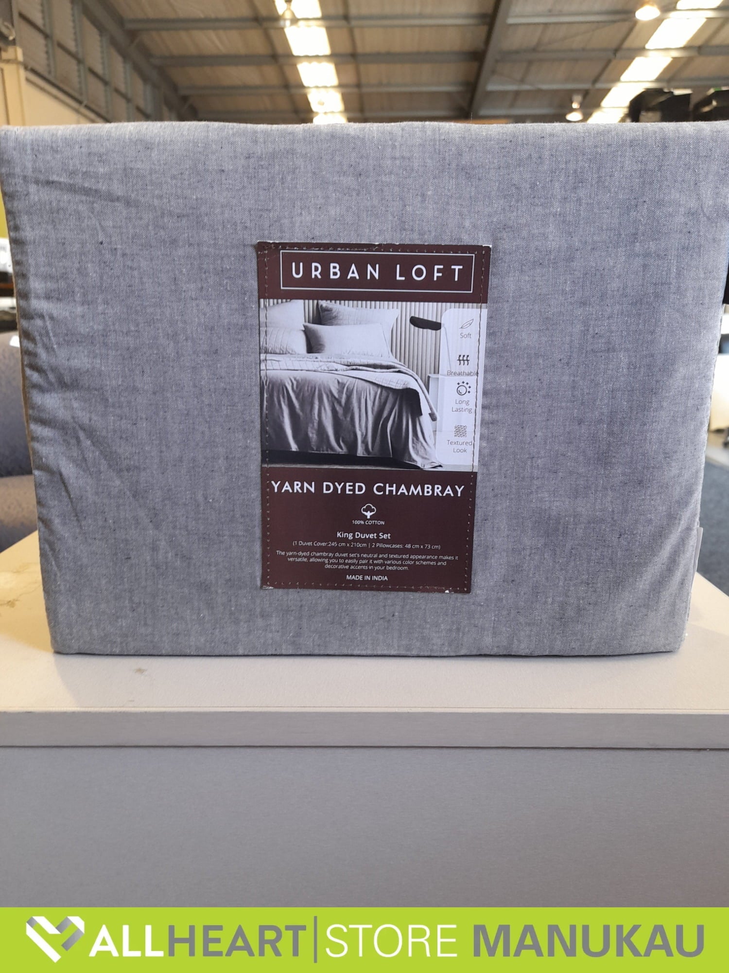 Urban Loft - Duvet Set King Light Grey