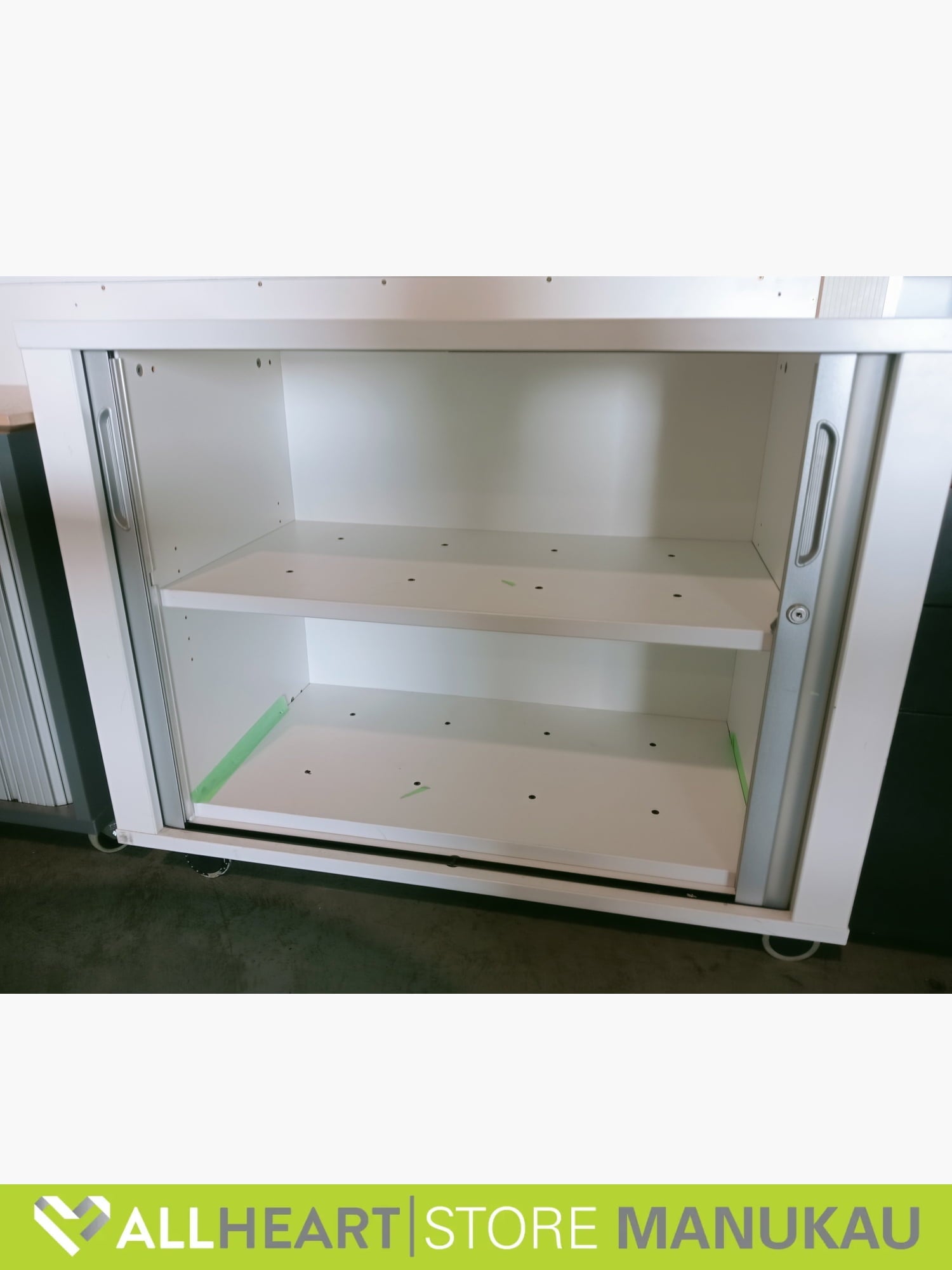 Wooden Frame Tambour on wheels- Small - Office furniture