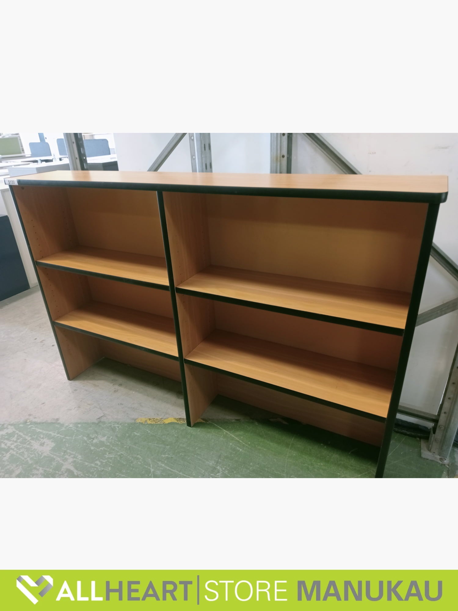 wooden shelving unit - Office furniture
